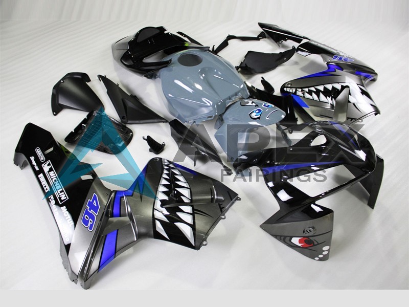 Nardo Grey Shark - Honda CBR600RR (2005-2006) ABS Fairings | Apex Fairings — view 3