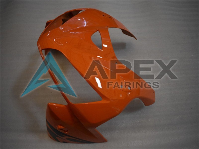 Orange Black Flame - Honda CBR600RR (2005-2006) ABS Fairings | Apex Fairings — view 4
