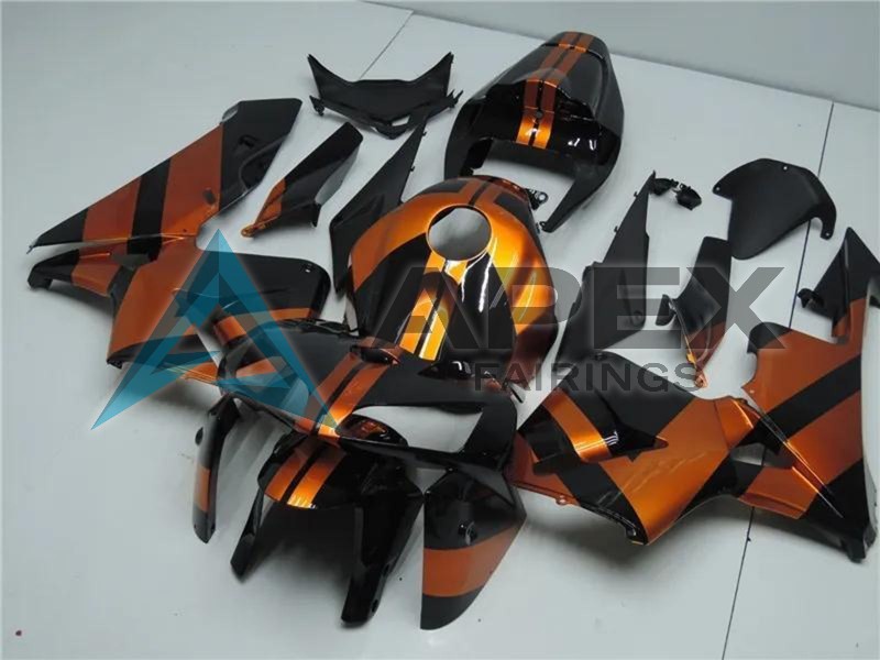 Orange Black - Honda CBR600RR (2005-2006) ABS Fairings | Apex Fairings — view 2