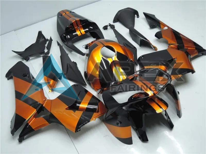 Orange Black - Honda CBR600RR (2005-2006) ABS Fairings | Apex Fairings — view 3
