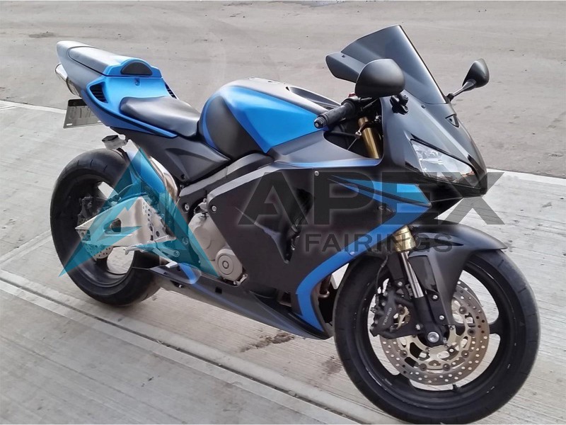 Black Blue - Honda CBR600RR (2005-2006) ABS Fairings | Apex Fairings — view 4