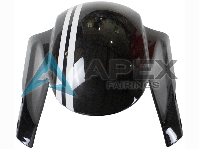 Black White - Honda CBR600RR (2005-2006) ABS Fairings | Apex Fairings — view 4