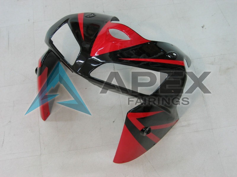 Red Black - Honda CBR600RR (2005-2006) ABS Fairings | Apex Fairings — view 2