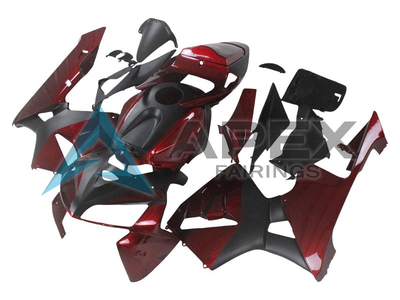 Red Black - Honda CBR600RR (2005-2006) ABS Fairings | Apex Fairings — view 3