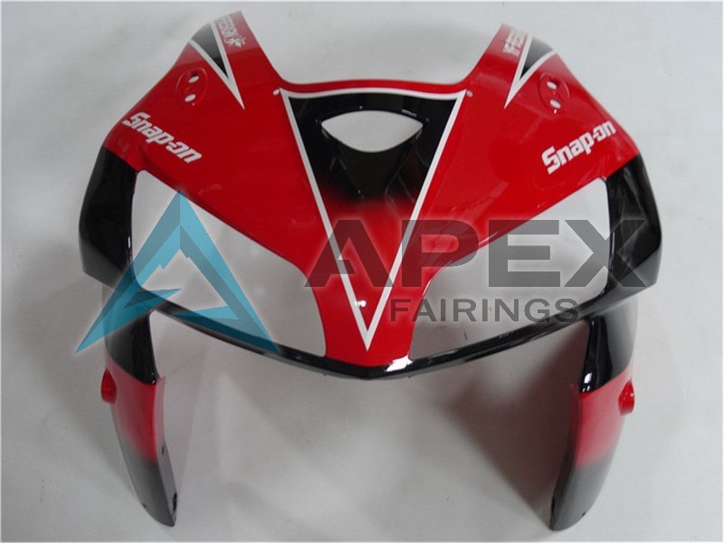 Red Black  - Honda CBR600RR (2005-2006) ABS Fairings | Apex Fairings — view 4