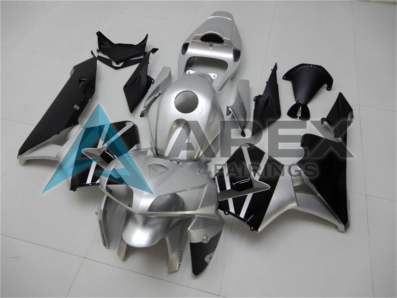 Silver Black - Honda CBR600RR (2005-2006) ABS Fairings | Apex Fairings — view 2