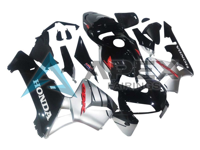 Silver Black - Honda CBR600RR (2005-2006) ABS Fairings | Apex Fairings — view 2
