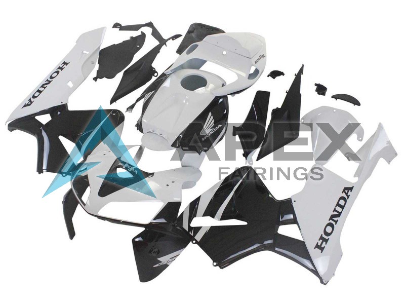 White Black - Honda CBR600RR (2005-2006) ABS Fairings | Apex Fairings — view 2