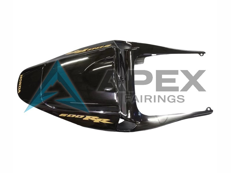 Black with Gold Logo - Honda CBR600RR (2005-2006) ABS Fairings | Apex Fairings — view 4