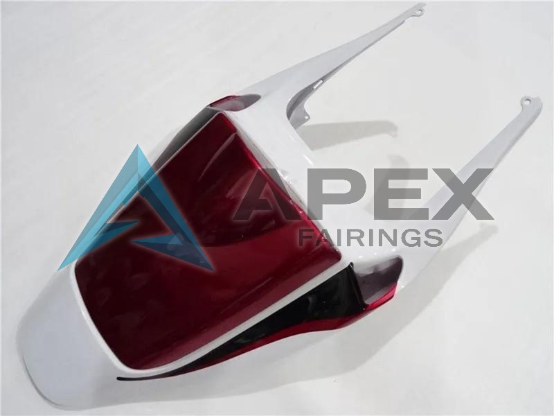 White Red Black  - Honda CBR600RR (2005-2006) ABS Fairings | Apex Fairings — view 4