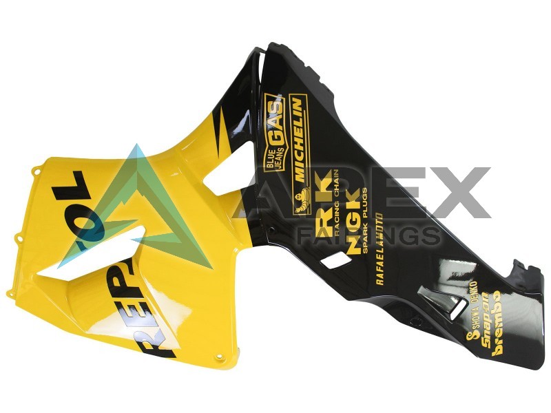 Yellow Black Repsol - Honda CBR600RR (2005-2006) ABS Fairings | Apex Fairings — view 4