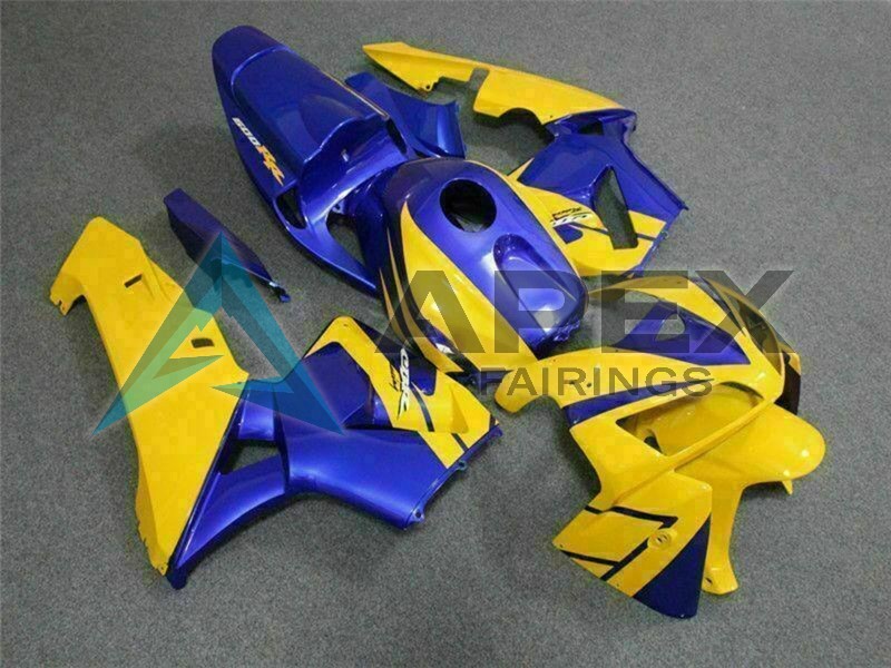 Yellow Blue - Honda CBR600RR (2005-2006) ABS Fairings | Apex Fairings — view 3