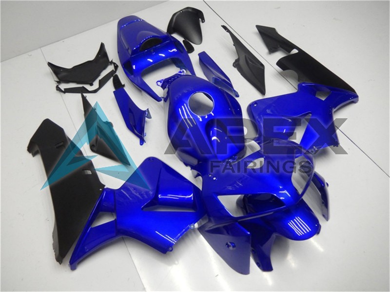 Blue Black - Honda CBR600RR (2005-2006) ABS Fairings | Apex Fairings — view 3