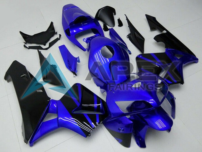 Blue Black - Honda CBR600RR (2005-2006) ABS Fairings | Apex Fairings — view 2