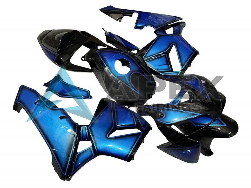 Blue Black - Honda CBR600RR (2005-2006) ABS Fairings | Apex Fairings — view 4