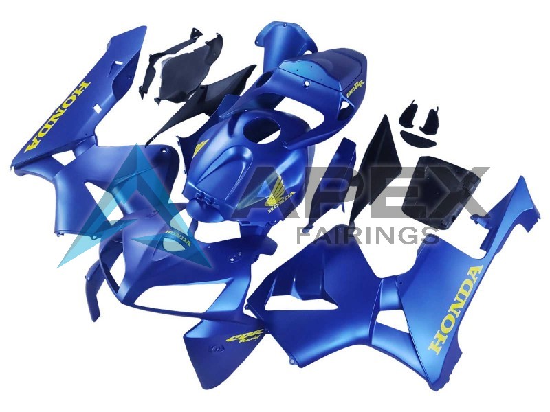 Blue - Honda CBR600RR (2005-2006) ABS Fairings | Apex Fairings — view 3