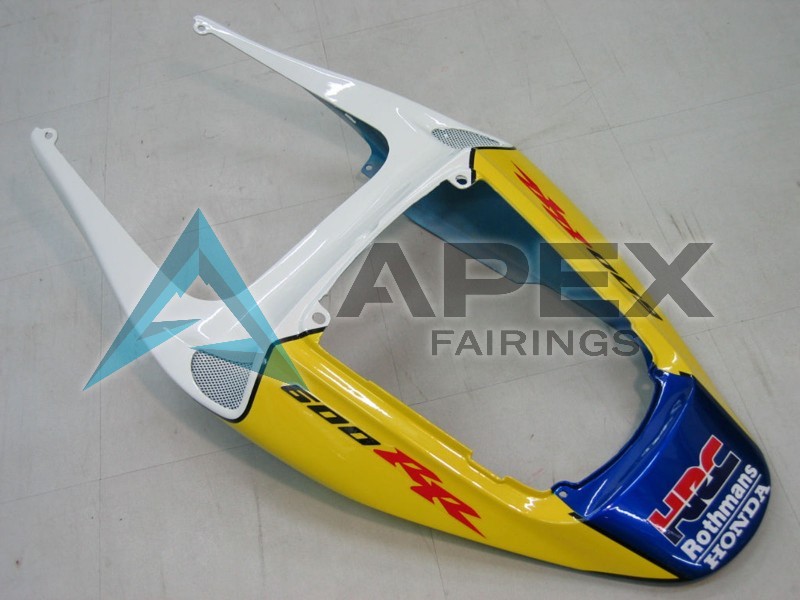 Blue White Yellow Rothmans - Honda CBR600RR (2005-2006) ABS Fairings | Apex Fairings — view 4