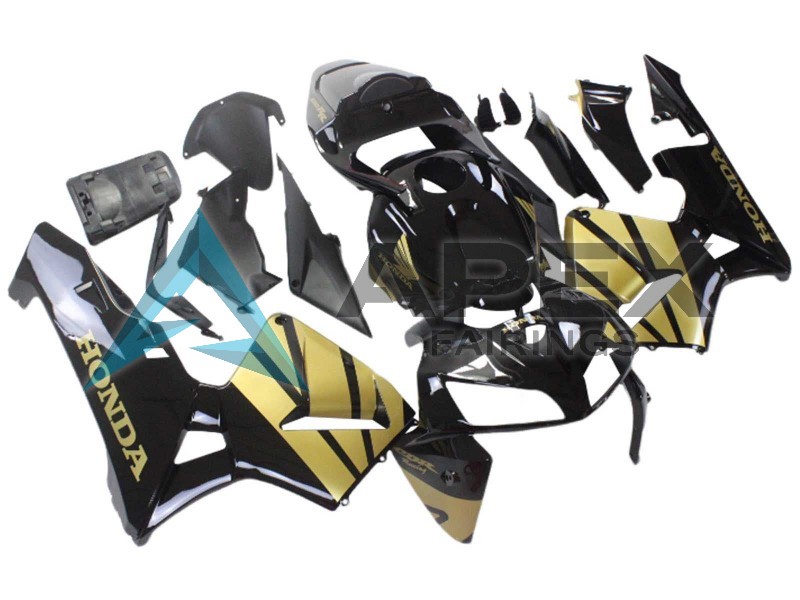 Black Gold - Honda CBR600RR (2005-2006) ABS Fairings | Apex Fairings — view 2