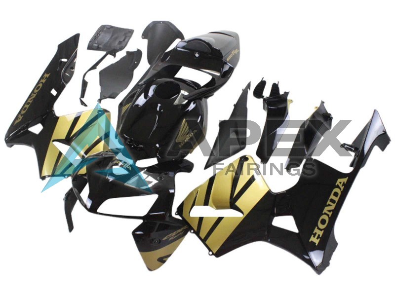 Black Gold - Honda CBR600RR (2005-2006) ABS Fairings | Apex Fairings — view 3