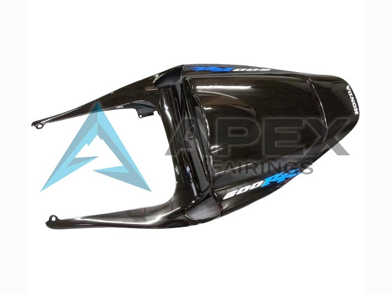 Glossy Black Blue Flame - Honda CBR600RR (2005-2006) ABS Fairings | Apex Fairings — view 4