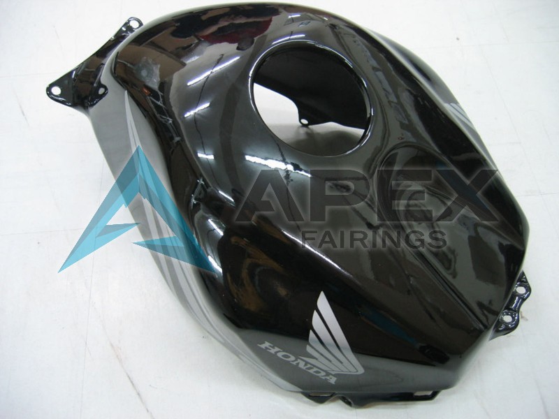 Glossy Black Grey Flame - Honda CBR600RR (2005-2006) ABS Fairings | Apex Fairings — view 2