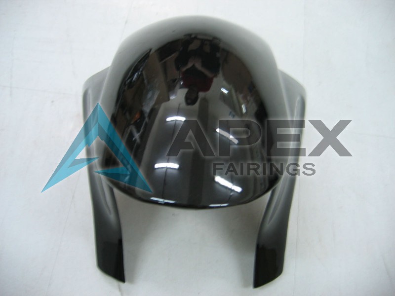Glossy Black Grey Flame - Honda CBR600RR (2005-2006) ABS Fairings | Apex Fairings — view 3