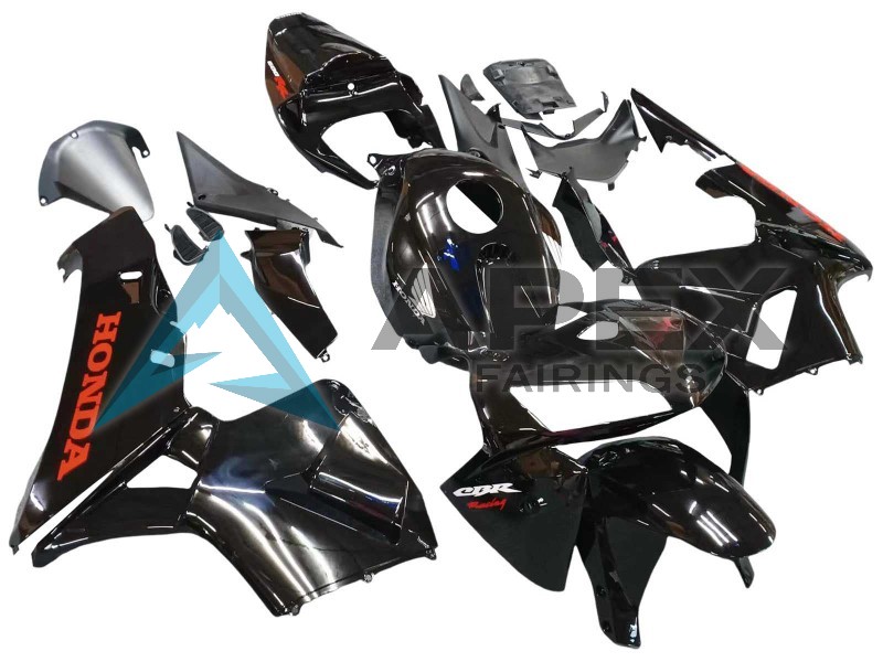 Glossy Black - Honda CBR600RR (2005-2006) ABS Fairings | Apex Fairings — view 2