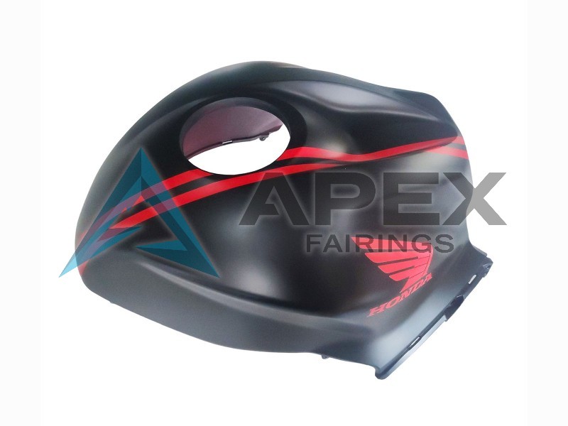 Matte Black Red - Honda CBR600RR (2007-2008) ABS Fairings | Apex Fairings — view 4
