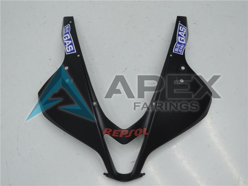 Matte Black Silver Grey Repsol - Honda CBR600RR (2007-2008) ABS Fairings | Apex Fairings — view 4