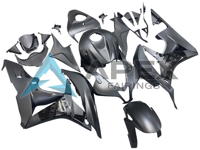 Matte Grey - Honda CBR600RR (2007-2008) ABS Fairings | Apex Fairings — view 2