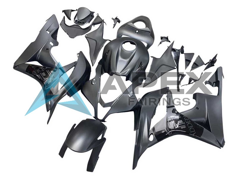 Matte Grey - Honda CBR600RR (2007-2008) ABS Fairings | Apex Fairings — view 3