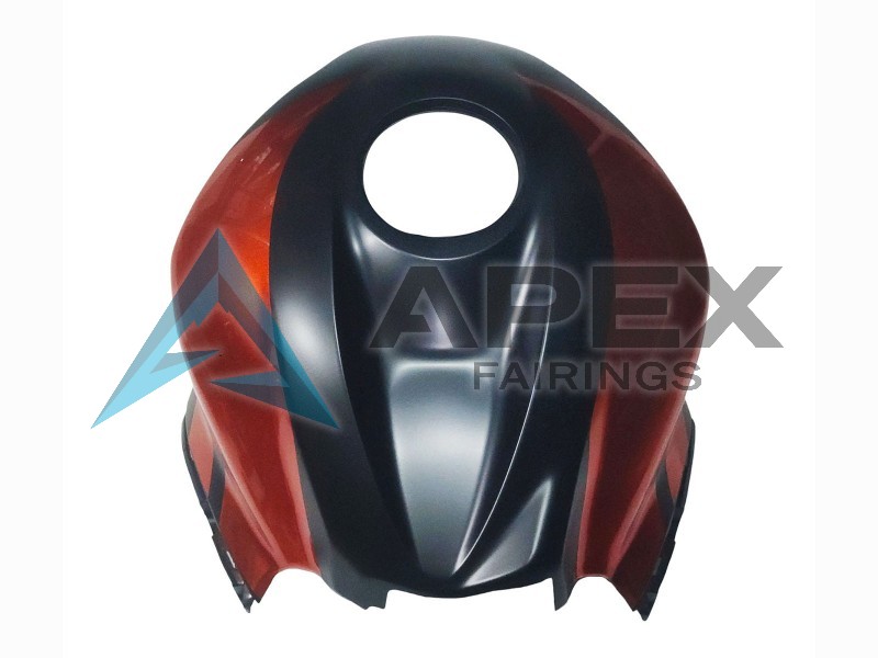 Orange Matte Black - Honda CBR600RR (2007-2008) ABS Fairings | Apex Fairings — view 3