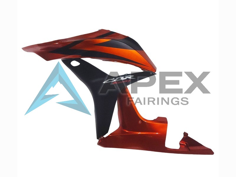 Orange Matte Black - Honda CBR600RR (2007-2008) ABS Fairings | Apex Fairings — view 4