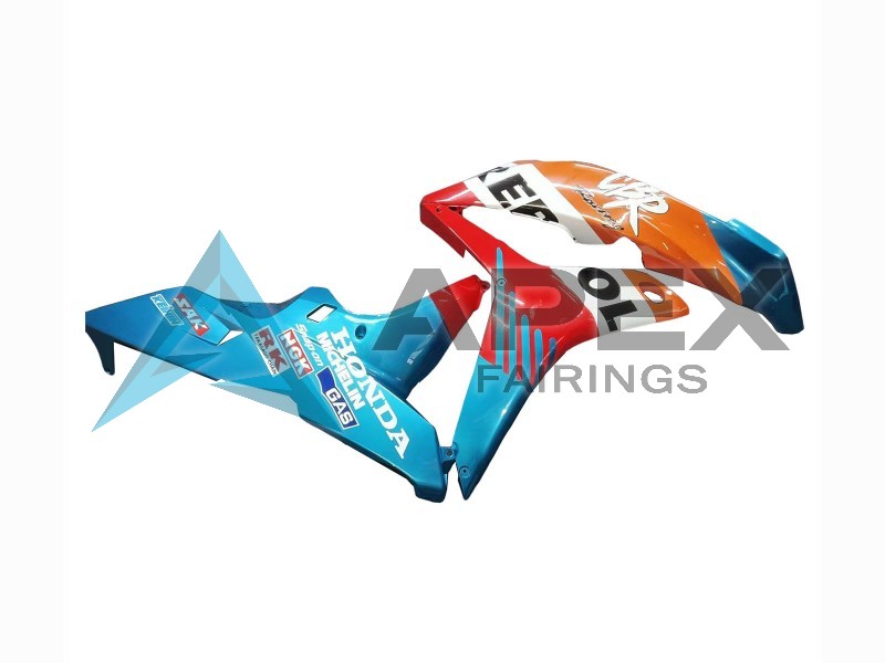 Orange White Red Blue Repsol - Honda CBR600RR (2007-2008) ABS Fairings | Apex Fairings — view 4