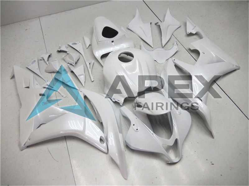 Pearl White - Honda CBR600RR (2007-2008) ABS Fairings | Apex Fairings — view 2
