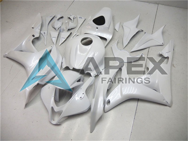 Pearl White - Honda CBR600RR (2007-2008) ABS Fairings | Apex Fairings — view 3