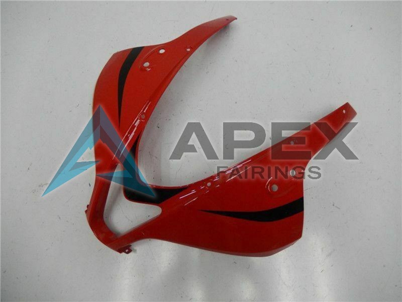 Red Matte Black with Decals - Honda CBR600RR (2007-2008) ABS Fairings | Apex Fairings — view 4
