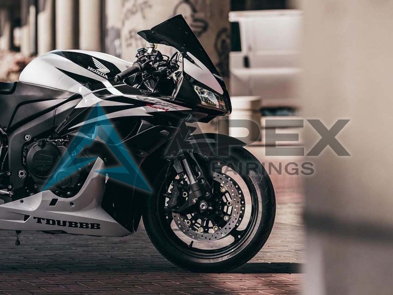 White Black Racing - Honda CBR600RR (2007-2008) ABS Fairings | Apex Fairings — view 3
