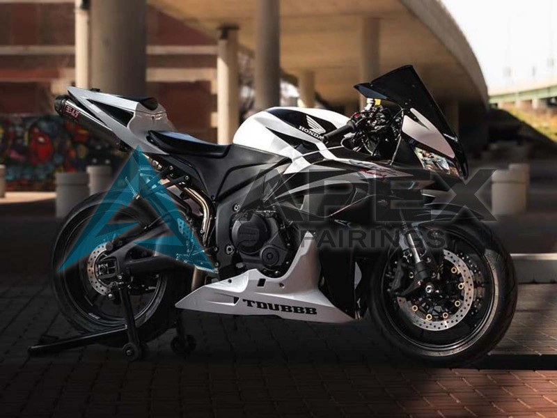 White Black Racing - Honda CBR600RR (2007-2008) ABS Fairings | Apex Fairings — view 4