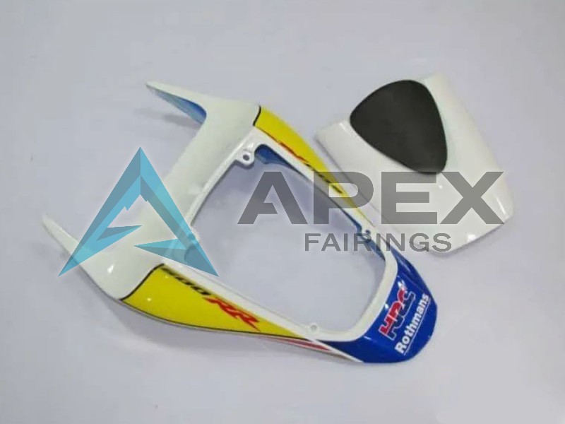 White Blue Yellow Rothmans - Honda CBR600RR (2007-2008) ABS Fairings | Apex Fairings — view 3