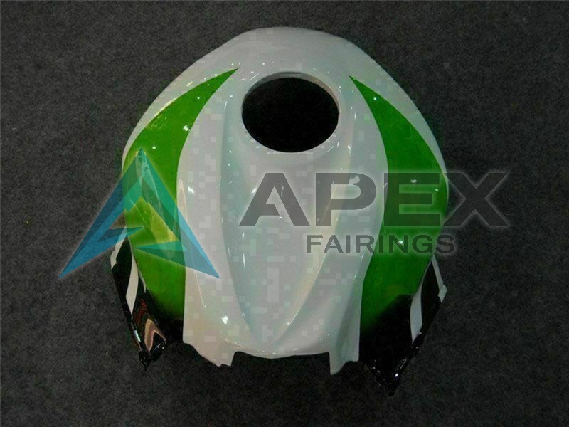White Green Glossy Black Hannspree - Honda CBR600RR (2007-2008) ABS Fairings | Apex Fairings — view 3