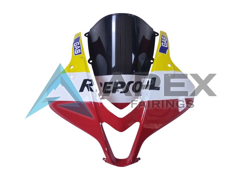White Yellow Red Repsol HRC - Honda CBR600RR (2007-2008) ABS Fairings | Apex Fairings — view 4