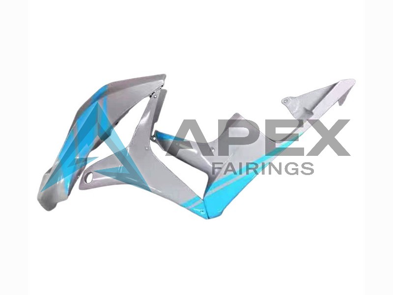 Glossy Grey Light Blue - Honda CBR600RR (2007-2008) ABS Fairings | Apex Fairings — view 4