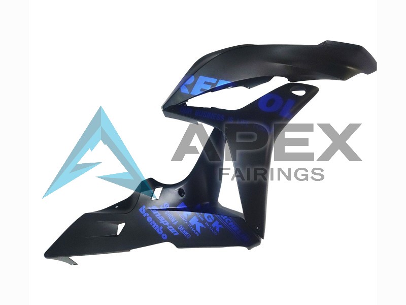 Matte Black Blue Repsol - Honda CBR600RR (2007-2008) ABS Fairings | Apex Fairings — view 4