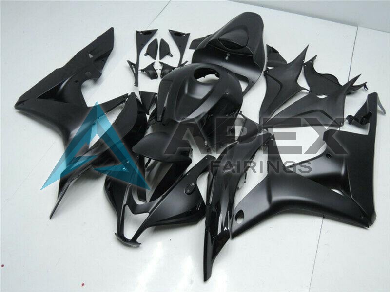 Matte Black  - Honda CBR600RR (2007-2008) ABS Fairings | Apex Fairings — view 2