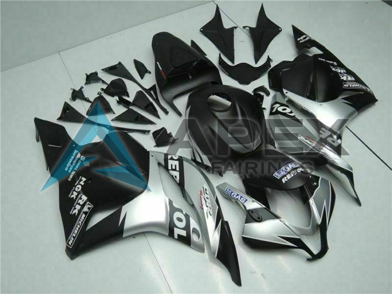Silver Matte Black Repsol - Honda CBR600RR (2009-2012) ABS Fairings | Apex Fairings — view 3