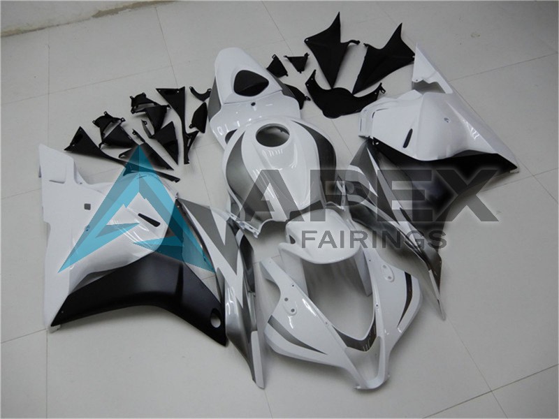 White Grey Matte Black - Honda CBR600RR (2009-2012) ABS Fairings | Apex Fairings — view 3