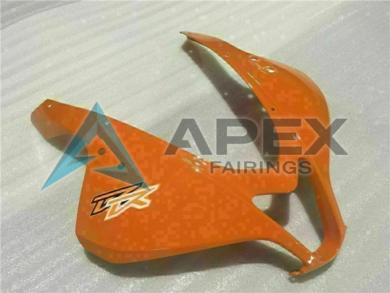 White Orange Glossy Black - Honda CBR600RR (2009-2012) ABS Fairings | Apex Fairings — view 4