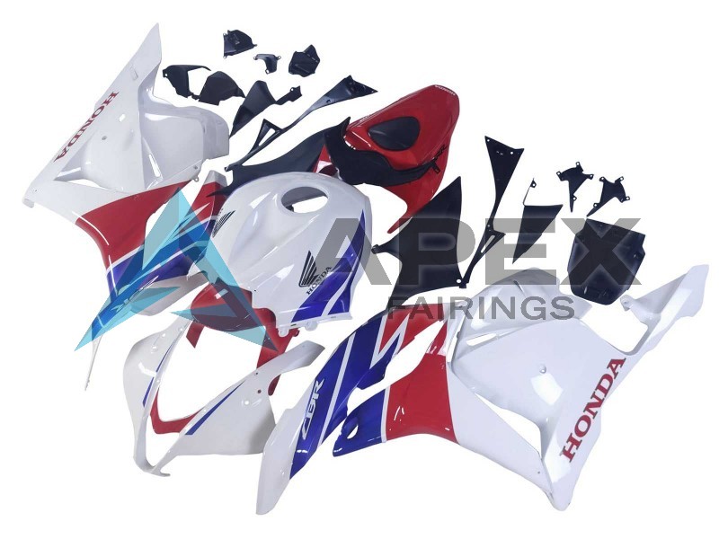 White Red Blue - Honda CBR600RR (2009-2012) ABS Fairings | Apex Fairings — view 2