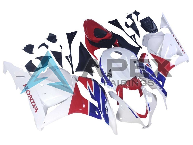 White Red Blue - Honda CBR600RR (2009-2012) ABS Fairings | Apex Fairings — view 3